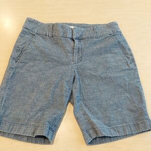 J. Crew Denim Blue Stretch Shorts Size 2